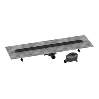 hansgrohe Kit complet DR RainDrain Go 900 évacuation arrière pose au sol/installation basse MSW