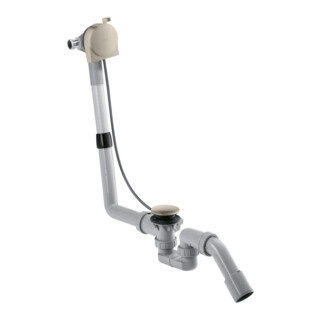 hansgrohe Kit complet Exafill S Bec de baignoire, vidage + trop-plein, nickel brossé