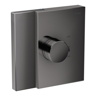hansgrohe Kit complet HighFlow Axor Edge UP-THM, chrome noir poli diamanté