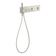 hansgrohe Kit complet ShowerComposition UP-THM, 2 utilisateurs, aspect acier inoxydable
