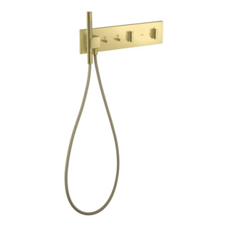 hansgrohe Kit complet ShowerComposition UP-THM, 2 utilisateurs, laiton brossé