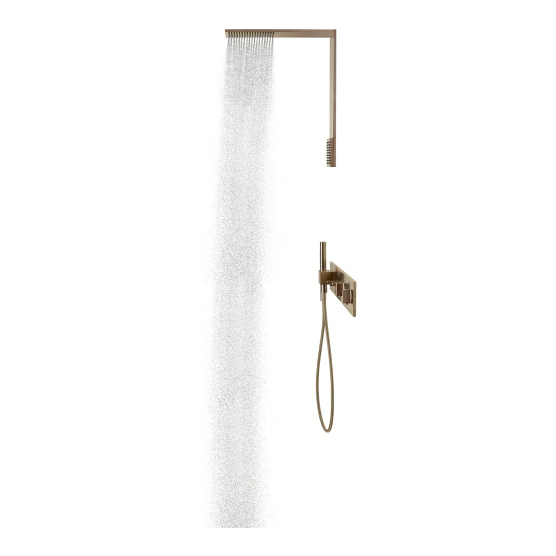 hansgrohe Kit complet ShowerComposition UP-THM, 3 utilisateurs, or rouge brossé