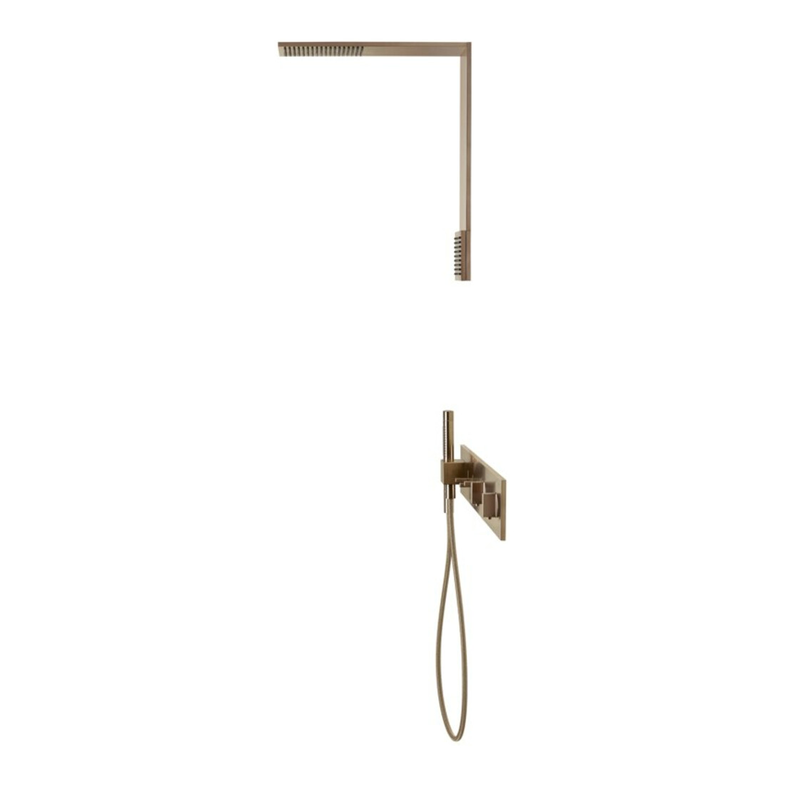 hansgrohe Kit complet ShowerComposition UP-THM, 3 utilisateurs, or rouge brossé