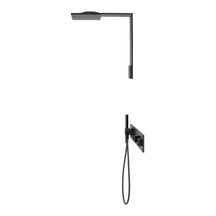 hansgrohe Kit complet ShowerComposition UP-THM, 4 utilisateurs, noir mat