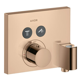 hansgrohe Kit complet ShowerSelect Square UP-THM, 2 voies, chrome, avec WA + support, pour robinet mural