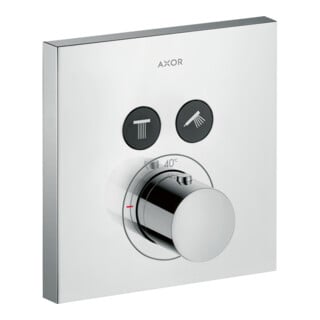 hansgrohe Kit complet ShowerSelect Square UP-THM, carré, 2 utilisateurs, chrome