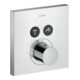 hansgrohe Kit complet ShowerSelect Square UP-THM, carré, 2 utilisateurs, chrome-1