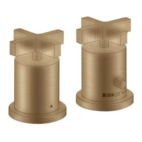 hansgrohe Kit de montage Axor Citterio 2-L-W-Bras mural, avec TH, KrG, bronze brossé