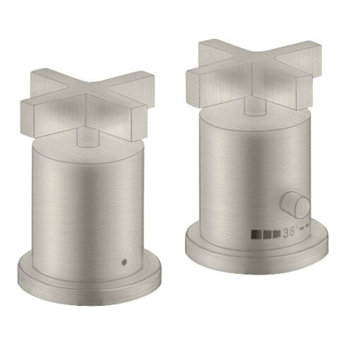 hansgrohe Kit de montage Axor Citterio 2-L-W-Ran-Arm, avec TH, KrG, aspect acier inoxydable