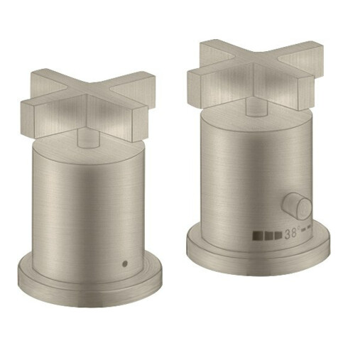 hansgrohe Kit de montage Axor Citterio 2-L-W-Ran-Arm, c TH, KrG, nickel brossé