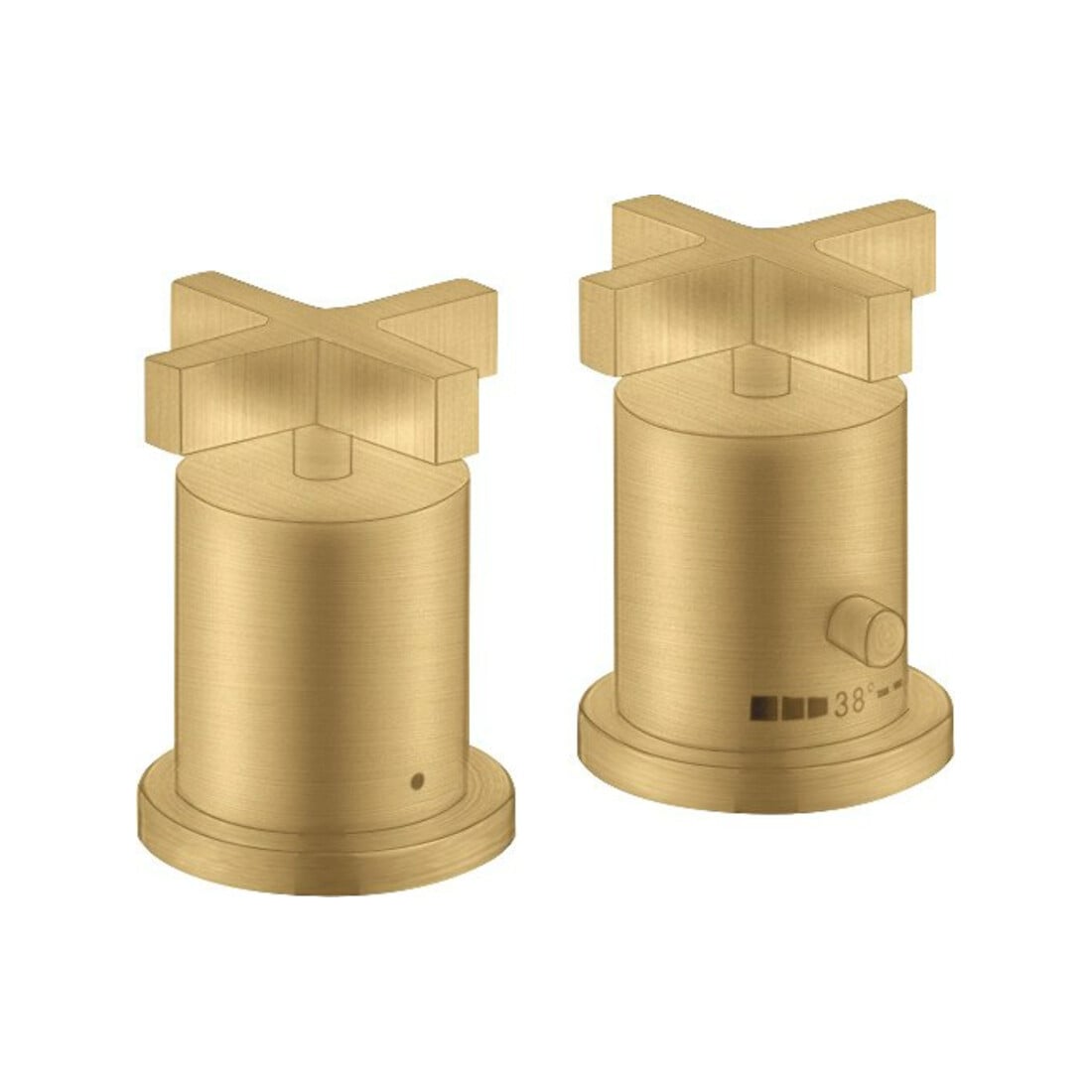 hansgrohe Kit de montage Axor Citterio 2L-W-Ran-Arm, avec TH, KrG, optique or brossée