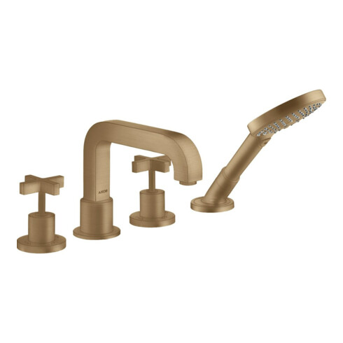 hansgrohe Kit de montage Axor Citterio 4 trous, mitigeur lavabo, rosé, bronze brossé