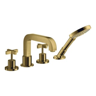 hansgrohe Kit de montage Axor Citterio 4 trous, mitigeur lavabo, rosé, or poli opt