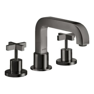 hansgrohe Kit de montage Axor Citterio mitigeur lavabo 3 trous, poignée croix, chrome poli bleu