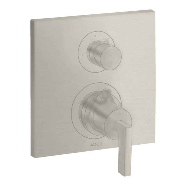 hansgrohe Kit de montage Axor Citterio UP-THM, avec robinet, levier, aspect inox