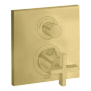 hansgrohe Kit de montage Axor Citterio UP-THM, avec vidage + trop-plein, croix, brossé br