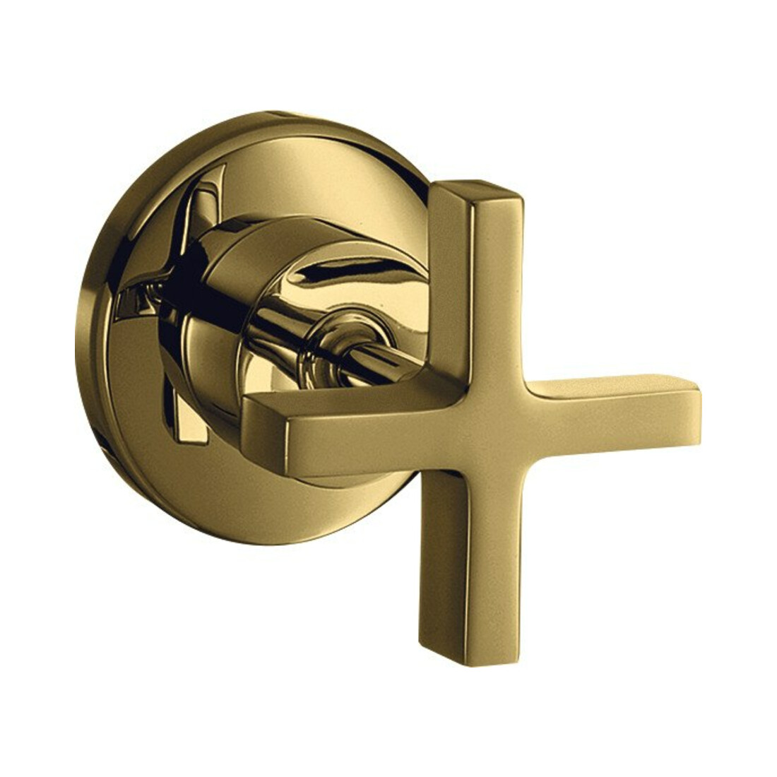 hansgrohe Kit de montage Axor Citterio vanne d'arrêt encastrée, avec croix, or poli