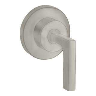 hansgrohe Kit de montage Axor Citterio vanne d'arrêt encastrée, levier, look inox