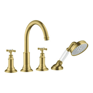 hansgrohe Kit de montage Axor Montreux 4 voies pour carrelage, avec clé croisée, brossé bronze