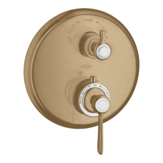 hansgrohe Kit de montage Axor Montreux encastré, avec robinetterie, levier, bronze brossé