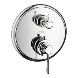 hansgrohe Kit de montage Axor Montreux UP-THM, avec vanne d'arrêt, levier, inox brossé