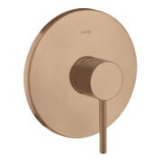 hansgrohe Kit de montage Axor Starck encastré, avec poignée à broche, 1 voie, blanc brillant