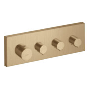 hansgrohe Kit de montage Axor Starck thermostat encastré, angle, 3 sorties, bronze brossé