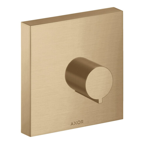 hansgrohe Kit de montage Axor Starck vanne d'arrêt encastrée, carré, bronze brossé