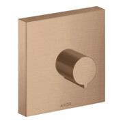 hansgrohe Kit de montage Axor Starck vanne d'arrêt encastrée, carré, or rouge brossé