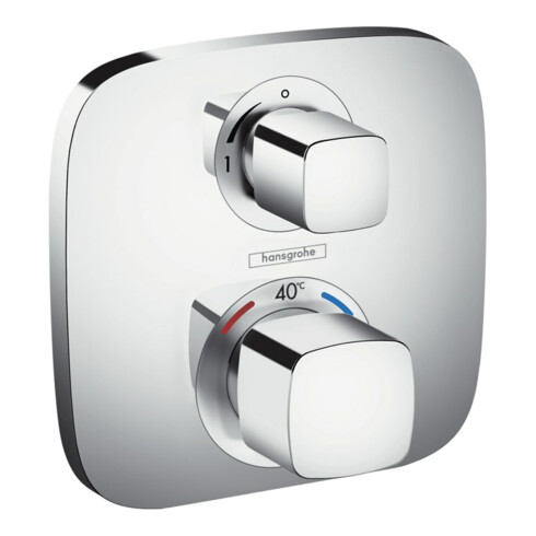 hansgrohe Kit de montage complet Ecostat E 1 utilisateur, thermostat encastré, chrome