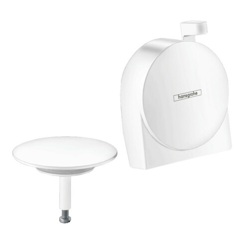 hansgrohe Kit de montage complet Exafill S Bec de baignoire, garniture vidage/débordement, blanc-mat