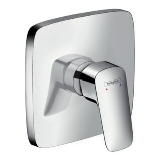 hansgrohe Kit de montage complet Logis Mitigeur douche encastré, 1 utilisateur, chrome