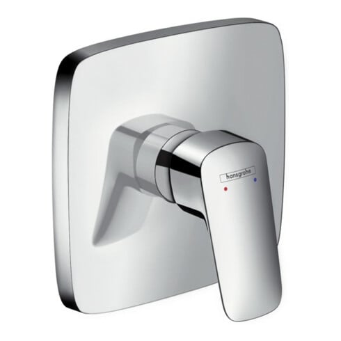 hansgrohe Kit de montage complet Logis Mitigeur douche encastré, 1 utilisateur, chrome