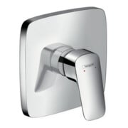 hansgrohe Kit de montage complet Logis Mitigeur douche encastré, 1 utilisateur, chrome