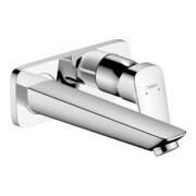 hansgrohe Kit de montage complet Logis mitigeur lavabo encastré, bec 195 mm, chrome-1