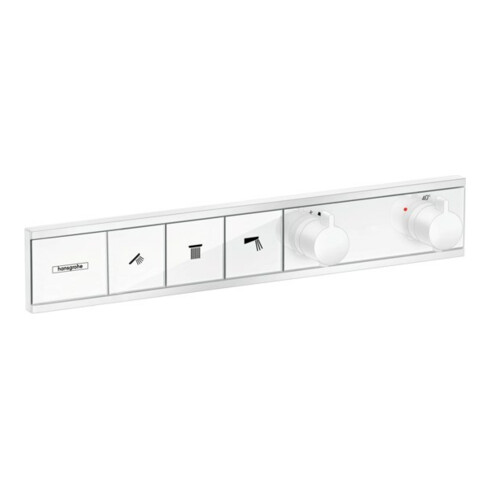 hansgrohe Kit de montage complet RainSelect UP-Thermostat, 3 sorties, blanc mat