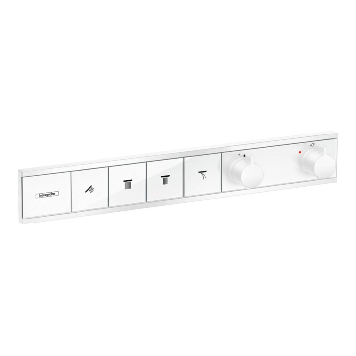 hansgrohe Kit de montage complet RainSelect UP-Thermostat, 4 sorties, blanc mat