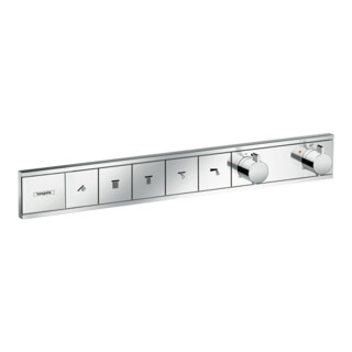 hansgrohe Kit de montage complet RainSelect UP-Thermostat, 5 utilisateurs, chrome