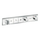 hansgrohe Kit de montage complet RainSelect UP-THM, avec douchette, 3 consommations, blanc/argenté-2