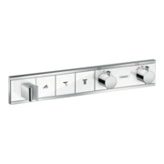hansgrohe Kit de montage complet RainSelect UP-THM, avec douchette, 3 consommations, blanc/argenté-2