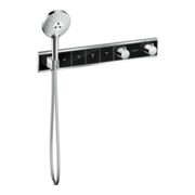hansgrohe Kit de montage complet RainSelect UP-THM, avec douchette, 4 consommations, noir/chrome mat-4