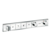 hansgrohe Kit de montage complet RainSelect UP-THM, avec douchette, 4 débits, blanc/acier inoxydable-4