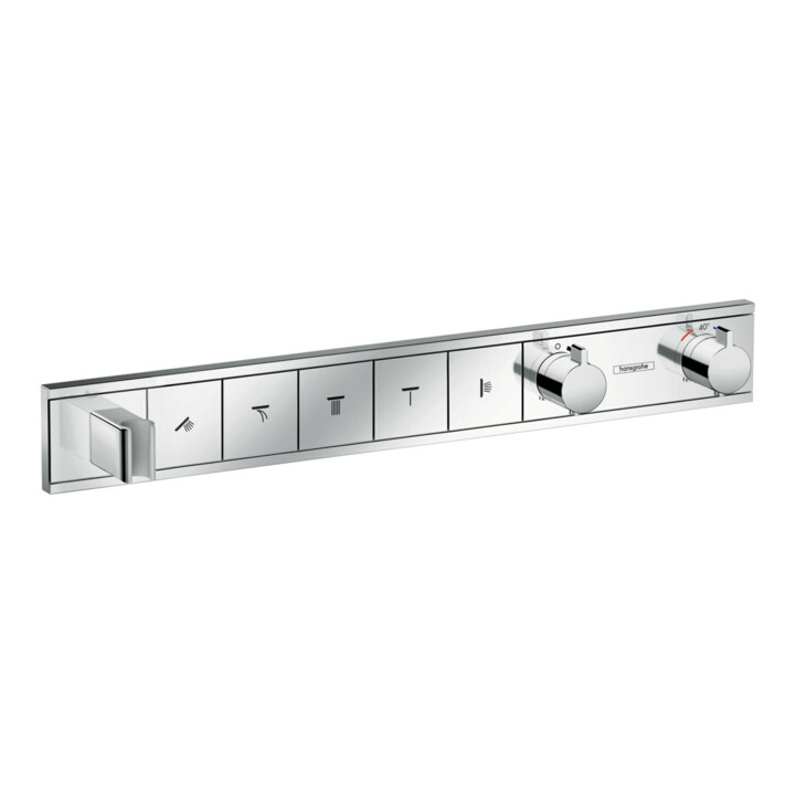 hansgrohe Kit de montage complet RainSelect UP-THM, avec douchette int., 5 consommations, chromé