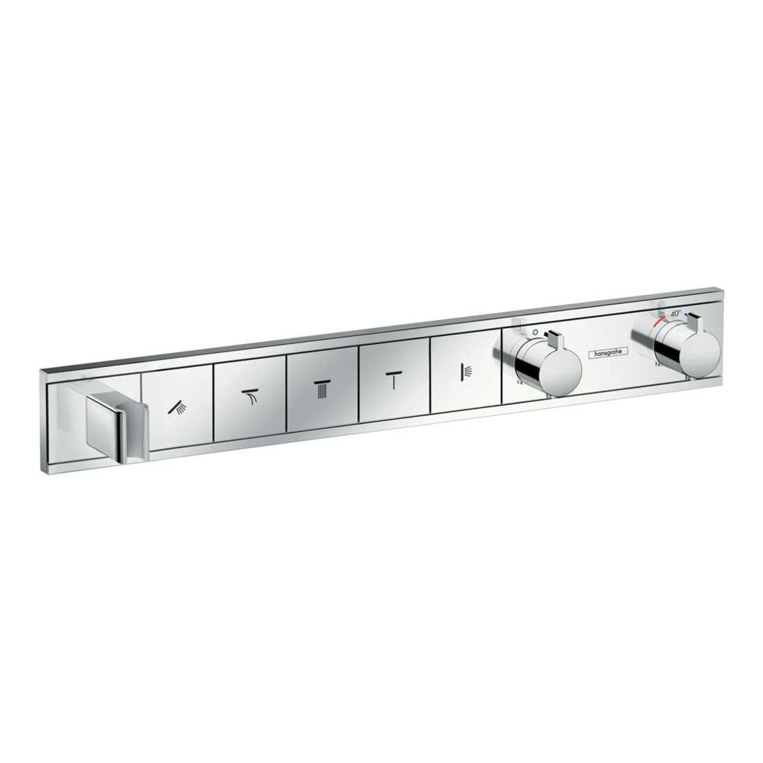 hansgrohe Kit de montage complet RainSelect UP-THM, avec douchette int., 5 consommations, chromé
