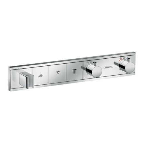 hansgrohe Kit de montage complet RainSelect UP-THM, avec douchette intégrée, 3 consommations, chrome
