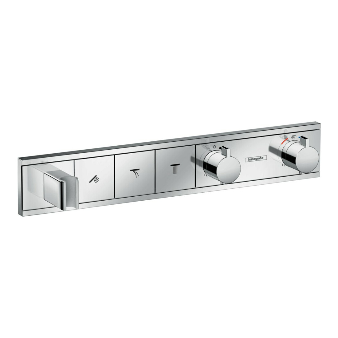 hansgrohe Kit de montage complet RainSelect UP-THM, avec douchette intégrée, 3 consommations, chrome