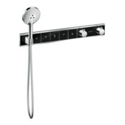 hansgrohe Kit de montage complet RainSelect UP-THM, avec tête de douche, 5 consommations, noir/chrome mat-2