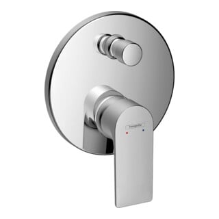 hansgrohe Kit de montage complet Rebris E Mitigeur baignoire encastré, 2 utilisateurs, chrome