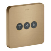 hansgrohe Kit de montage complet ShowerSelect encastré, 3 sorties, Softcube, bronze brossé