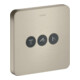 hansgrohe Kit de montage complet ShowerSelect encastré, 3 sorties, Softcube, nickel brossé-1